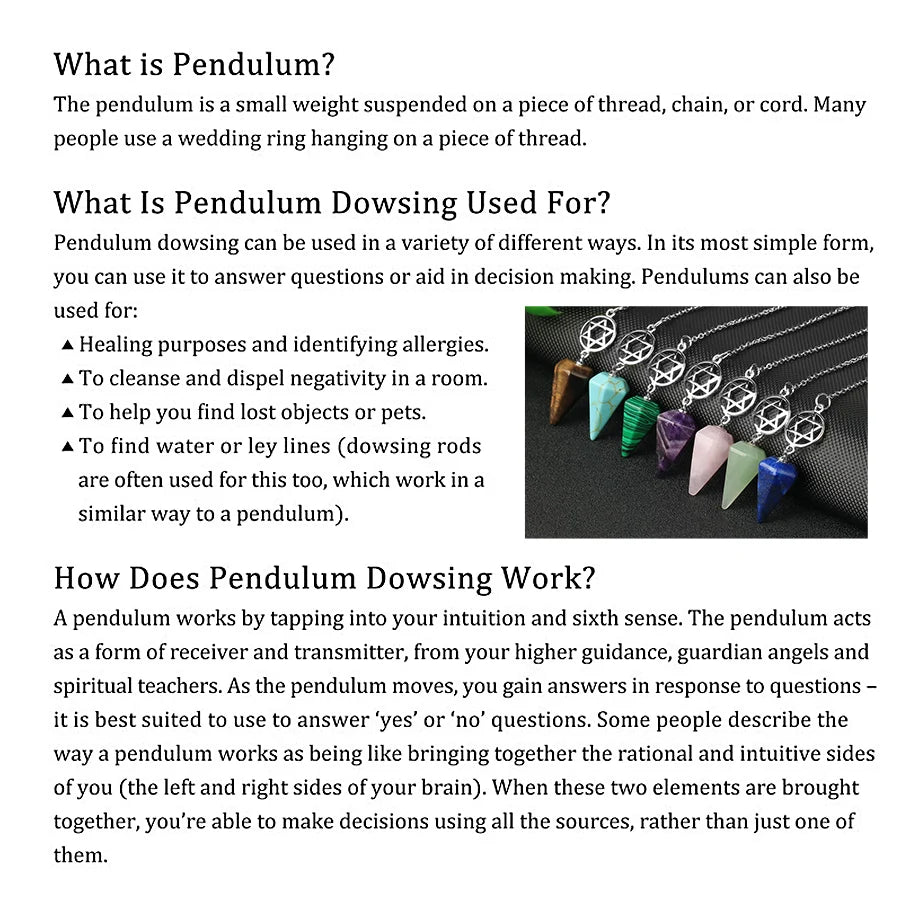 Péndulo Ovoide Natural