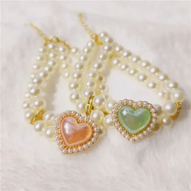 Collar Doble Corazón Brillante