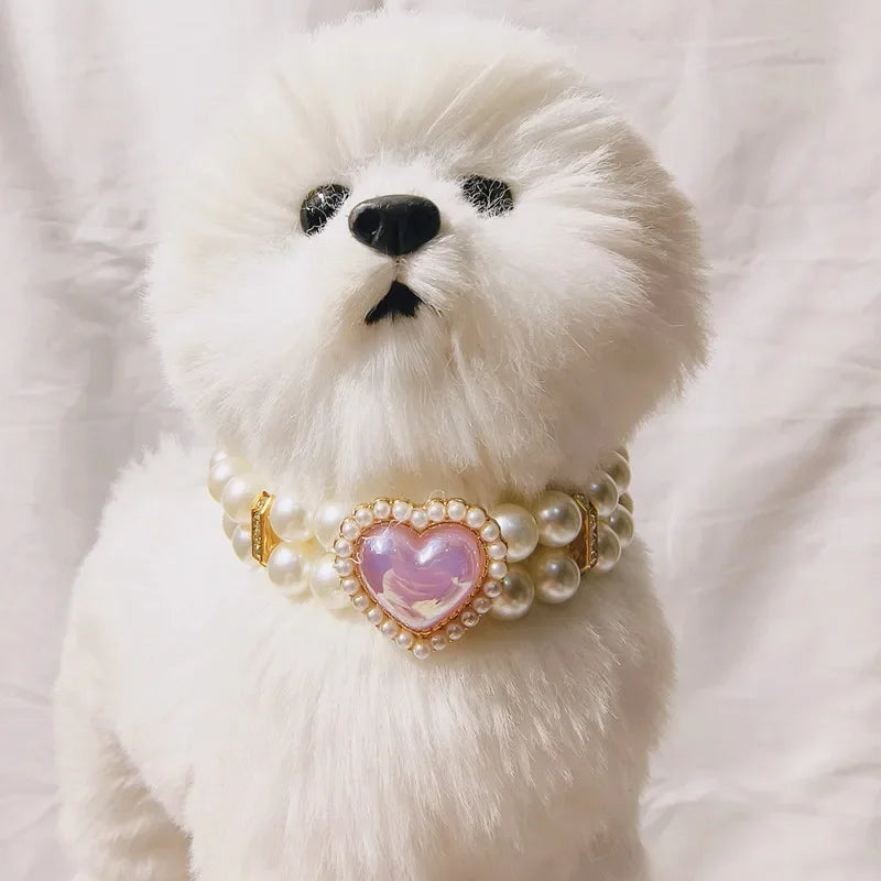 Collar Doble Corazón Brillante