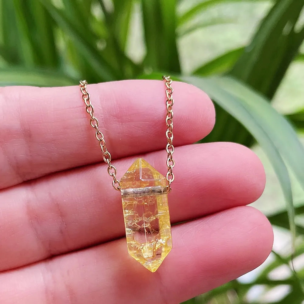 Colgante Hexagonal de Cristal