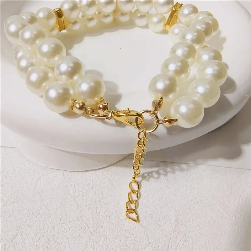 Collar Doble Corazón Brillante