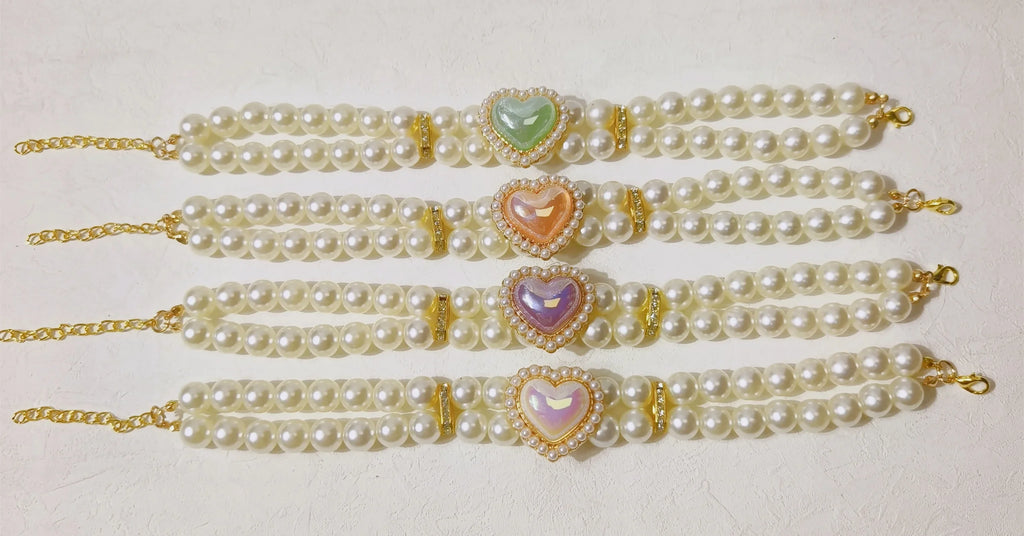 Collar Doble Corazón Brillante