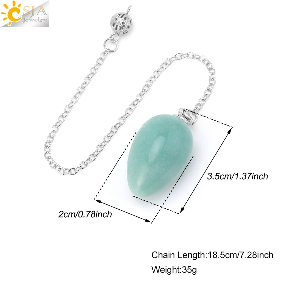 Péndulo Ovoide Natural