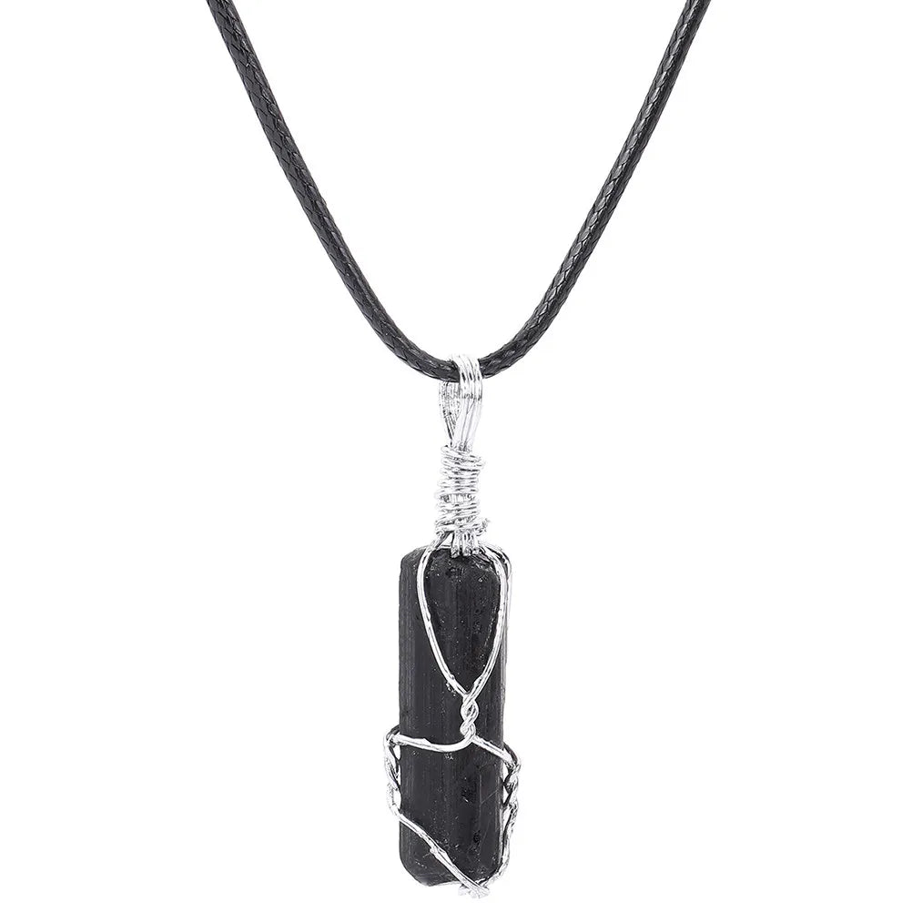Colgante Turmalina Negra Piedra Protección
