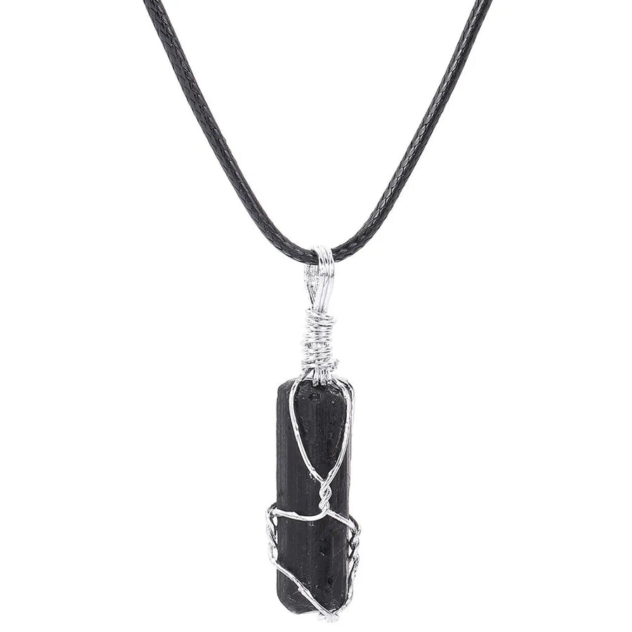 Colgante Turmalina Negra Piedra Protección